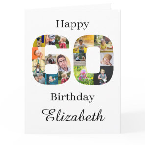 60th Birthday Create Your Own Instagram Photo Card