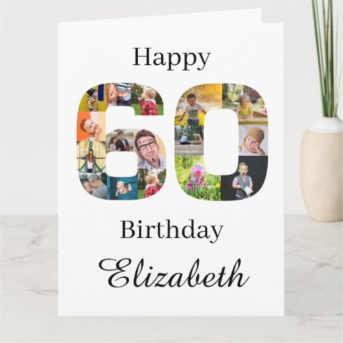 60th Birthday Create Your Own Instagram Photo Card