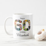 60th Birthday Create Your Own Instagram Photo Coffee Mug<br><div class="desc">Personalized and wonderful 60th birthday mug with 16 different photographs. The number 60 is used as a photo collage to create a thoughtful way to give a birthday gift with a unique quality. The template is set up for you to easily create your own photo collage by adding your photos...</div>