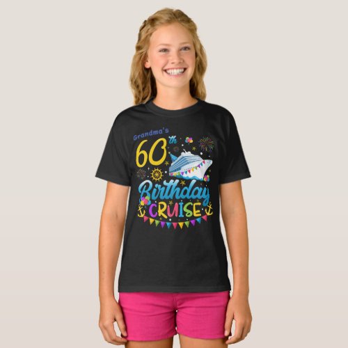 60th Birthday Cruise B_Day Party Girl T_Shirt