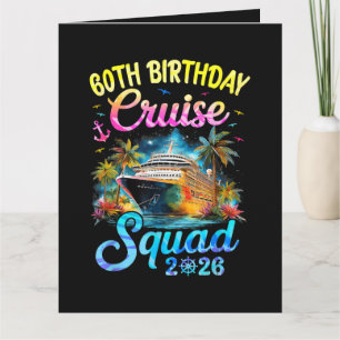 60Th Birthday Cruise Squad 2026 Cruising Party Card
