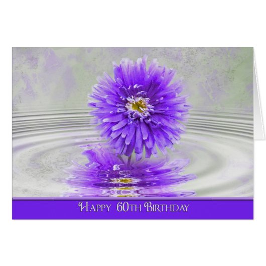 60th Birthday Dahlia (Front Horizontal)