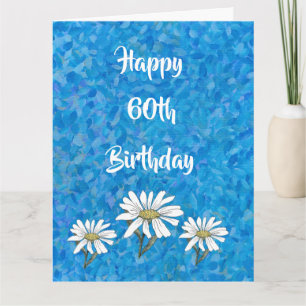 60th Birthday Daisy Card