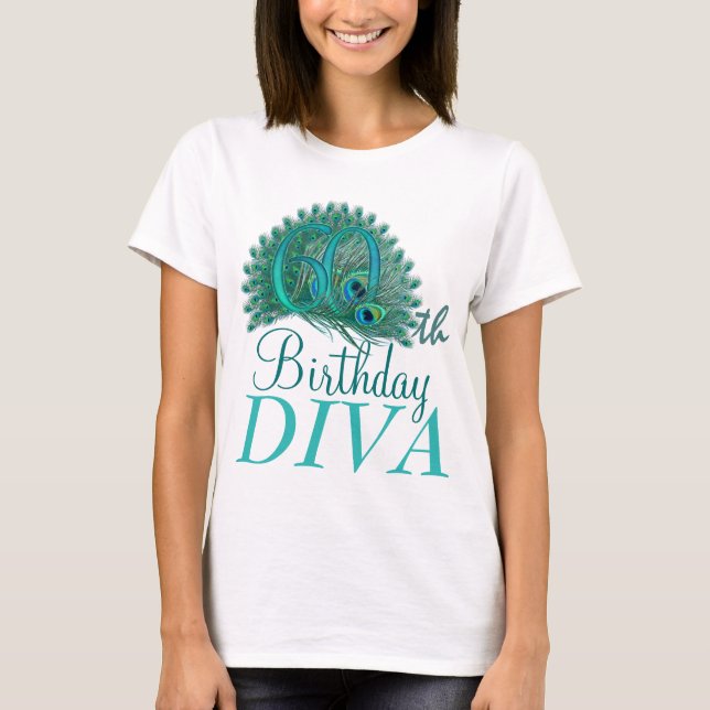 60th Birthday Diva Shirts (Front)
