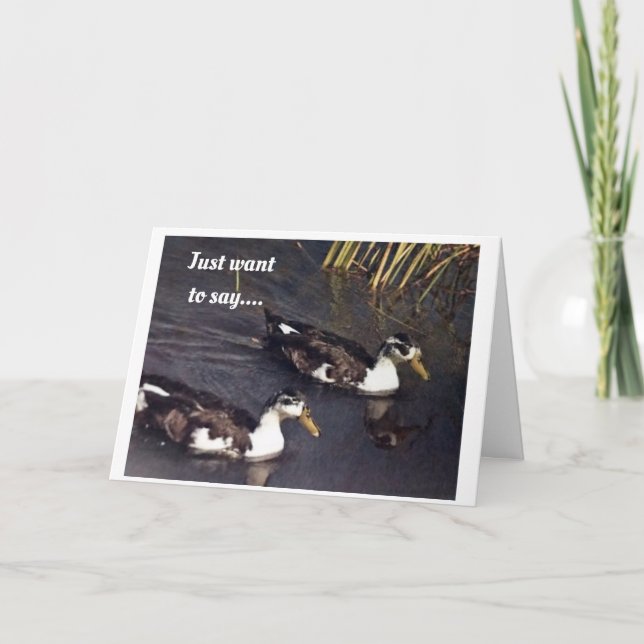 **60th BIRTHDAY** DUCKS BEING COMEDIC FOR "YOU" Card (Front)