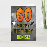 [ Thumbnail: 60th Birthday: Eerie Halloween Theme + Custom Name Card ]