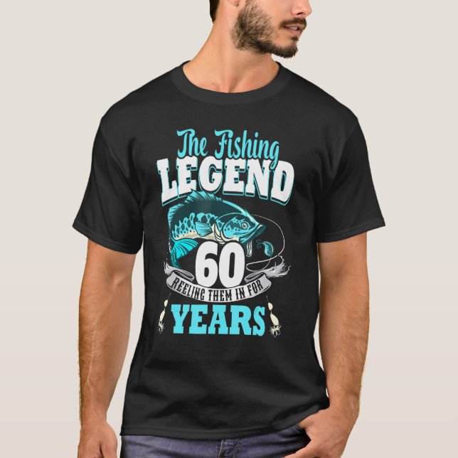 60th birthday fishing 60 Year Old fisherman 1963 3 T-Shirt (Front)