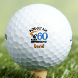 60th Birthday For Brother – 60 Years Trendy Gift Golf Balls<br><div class="desc">Surprise your brother with a 60th birthday gift that’s fun and stylish. This bold blue “Fore-get Age,  Keep Swinging” golf ball is perfect for his next tee time,  a milestone golf party,  or as a keepsake of your shared rounds over the years. Enjoy!</div>