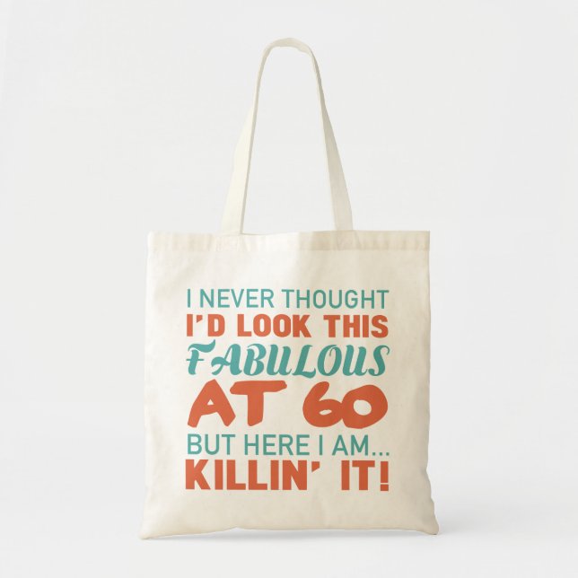 60th Birthday For Fabulous Women Tote Bag (Front)