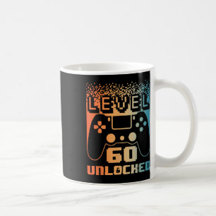 60th Birthday For Men Level 60 Unlocked Gamer 60 Y Coffee Mug
