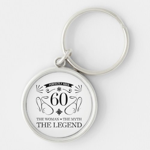 60th Birthday For Women Keychain