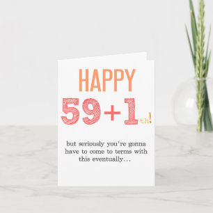 60th Birthday Funny Card