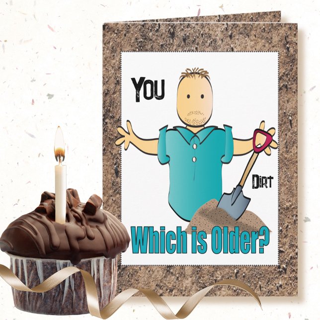 60th Birthday Funny Saying Male Cartoon Old Age Card (Creator Uploaded)