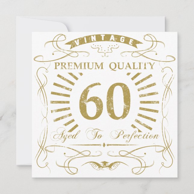 60th Birthday Gag Gift Card (Front)