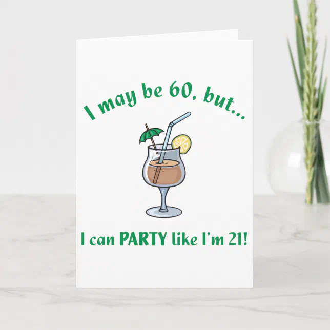 60th Birthday Gag Gift Card Zazzle