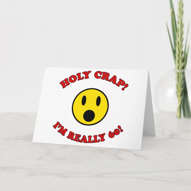 60th Birthday Gag Gifts Card (Front)