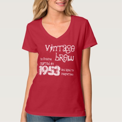 60th Birthday Gift 1953 Vintage Brew V01 T_Shirt