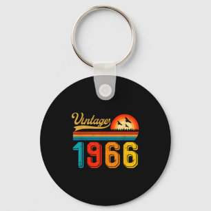 60th Birthday Gift 60 Years Old Men Women Retro Vi Keychain
