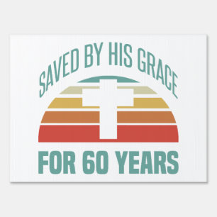 60th Birthday Gift For Christians Sign