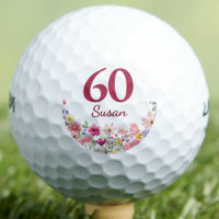 60th Birthday Gift for Her Pink Floral Custom