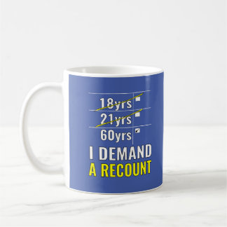 60th birthday gift funny 60th birthday 60 today coffee mug