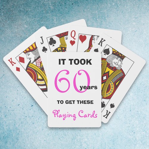 60th Birthday Gift Ideas for Her _ Playing Cards