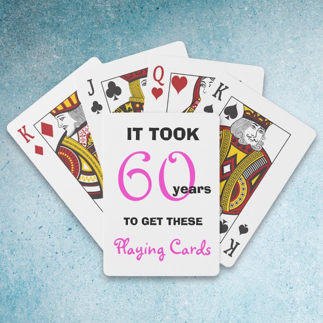60th Birthday Gift Ideas for Her - Playing Cards (Creator Uploaded)