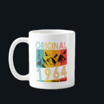 60th birthday gift man woman Original Vintage 1964 Coffee Mug<br><div class="desc">Original 1964. Funny idea for your friends and family, father and mother. Make your family and friends laugh with this fun outfit at your birthday party. Vintage 1964 60th Birthday gift for men and women. Year of construction 1964, Limited Edition. For everyone who was born in 1964 and is a...</div>