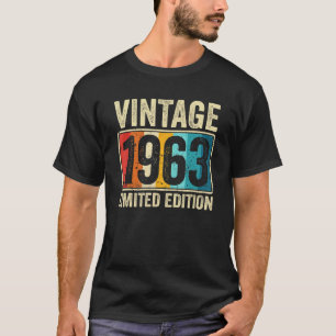 60th Birthday Gift Men Women Vintage 1963 Funny 60 T-Shirt