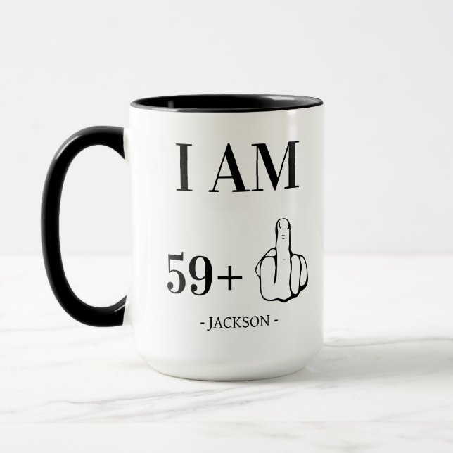 60th Birthday Gift Personalized birthday gifts Mug (Left)