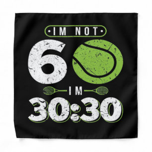 60th Birthday Gift Tennis Blanket Bandana