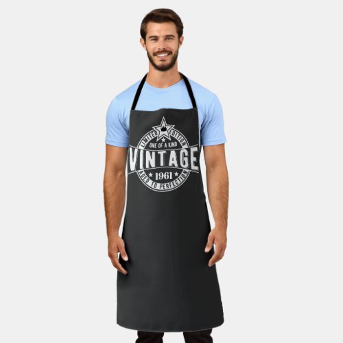 60th Birthday Gift Vintage Aged to perfection Apron