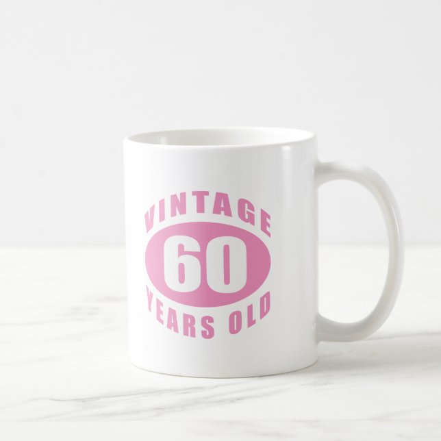 60th Birthday Gifts For Her Coffee Mug (Right)