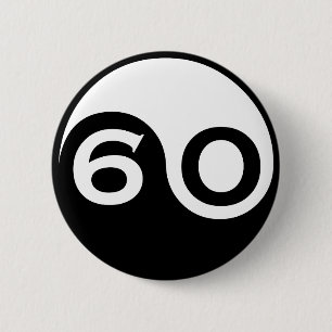 60th Birthday Gifts Pinback Button