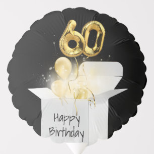 60th Birthday Gold Party Balloons
