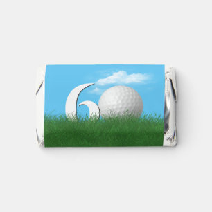 60th Birthday Golf Ball In Grass Hershey's Miniatures
