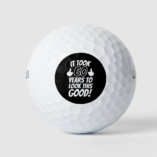 60th Birthday Golf Balls (Front)