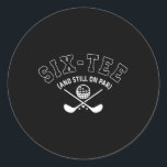 60th Birthday Golf Dad Grandpa Six-tee And Still O Classic Round Sticker<br><div class="desc">60th Birthday Golf Dad Grandpa Six-tee And Still On Par</div>