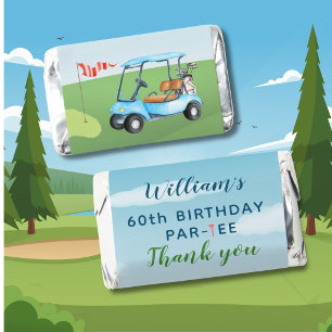 60th Birthday Golf Theme Par-tee Birthday Hershey's Miniatures
