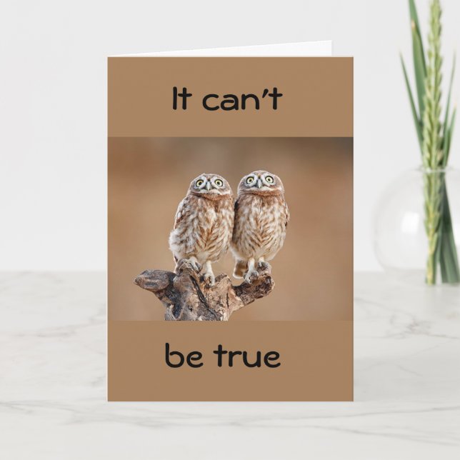 ***60th BIRTHDAY "HOOTS" FOR YOU*** CARD (Front)