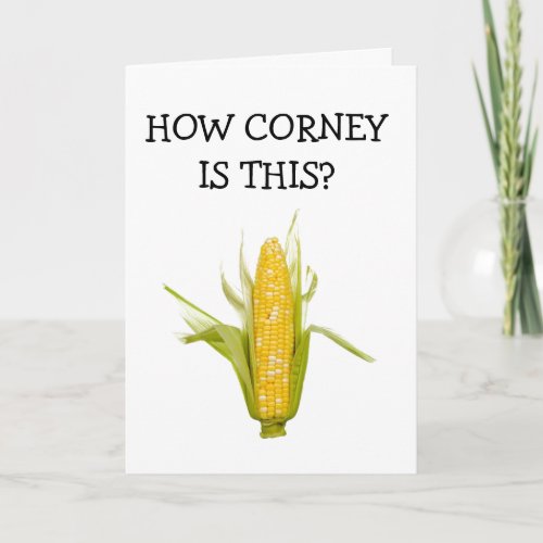 60th BIRTHDAY HUMOR CORNY JOKE FOR SURE  Card