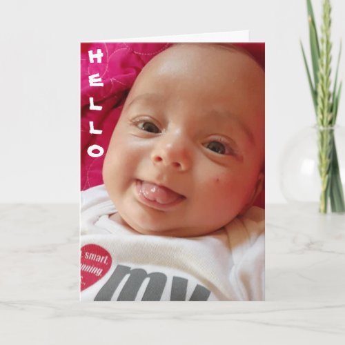 60th BIRTHDAY HUMOR FROM CUTE  FUN BABY Holiday Card