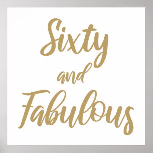 60th Birthday Humor Poster