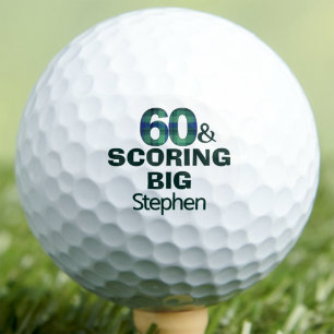 60th Birthday Husband Gift Scoring Big Custom Golf Balls