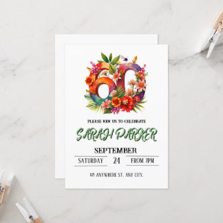 60th Birthday Invitation