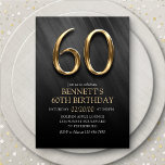 60th Birthday Invitation<br><div class="desc">An elegant invitation for their birthday!</div>