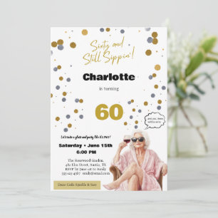60th Birthday Invitation • Funny Wine Party