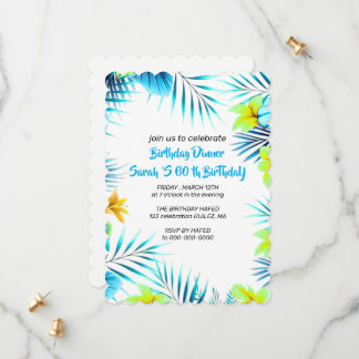 60th Birthday Invitation Template 60 th Digital In
