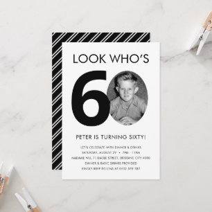 60th Birthday Invitation with Photo