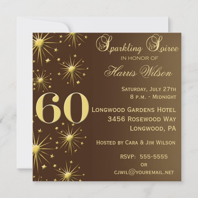 60th Birthday Invitations (Front)